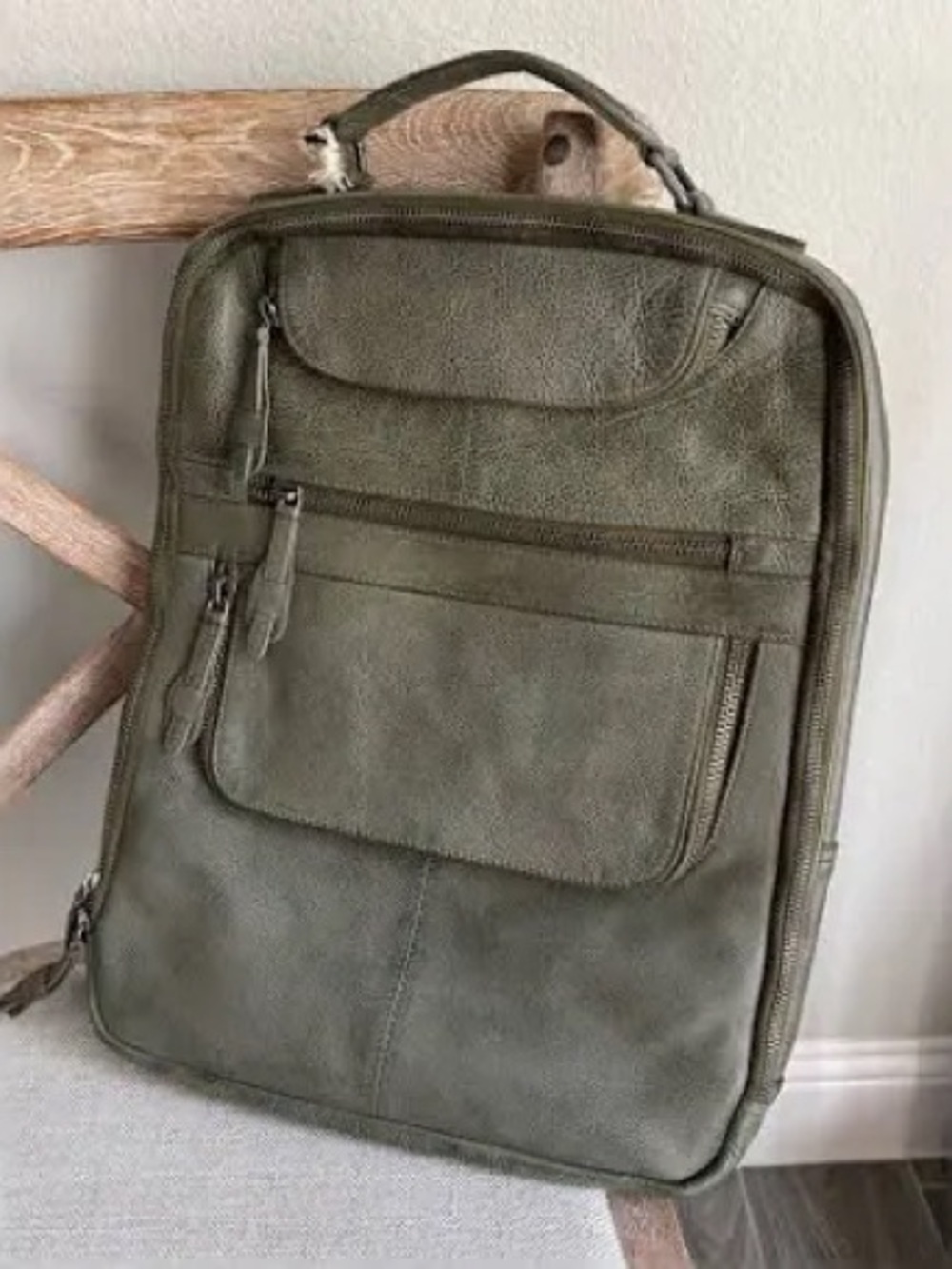 Free People East End Leather Backpack